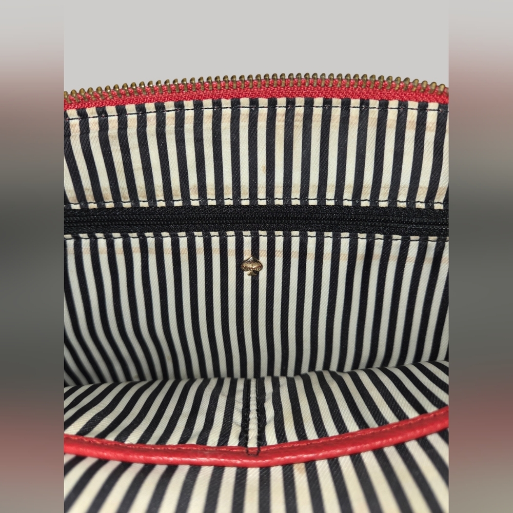🚫SOLD🚫 Kate Spade Red Leather Handbag & Dustbag - Picture 9 of 14